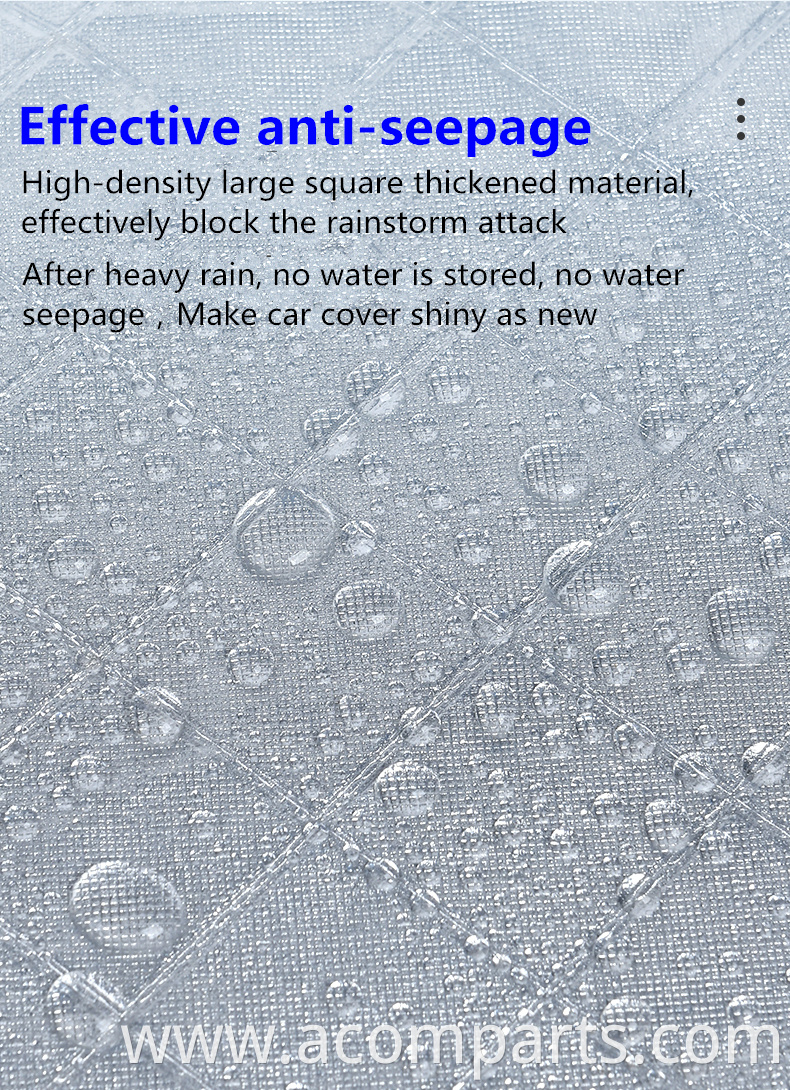 Waterproof all weather breathable uv protection 6 layers portable tarpaulin aluminum foil car cover